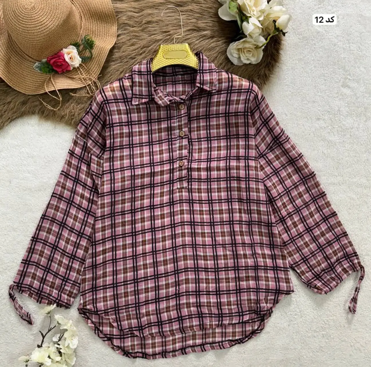 نام: شومیز مانتویی چهارخونه
