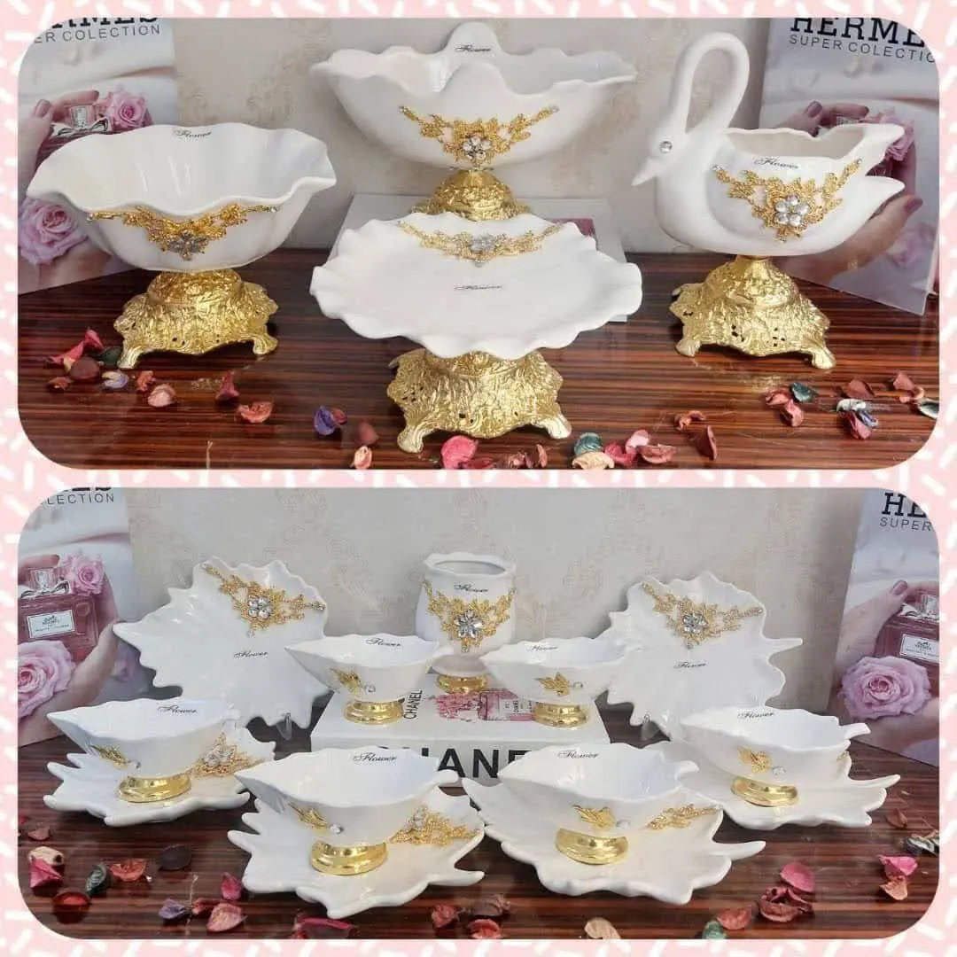 🔥سرویس ۱۷تیکه پذیرایی طرح بهار💥😍💥😍💥👌
