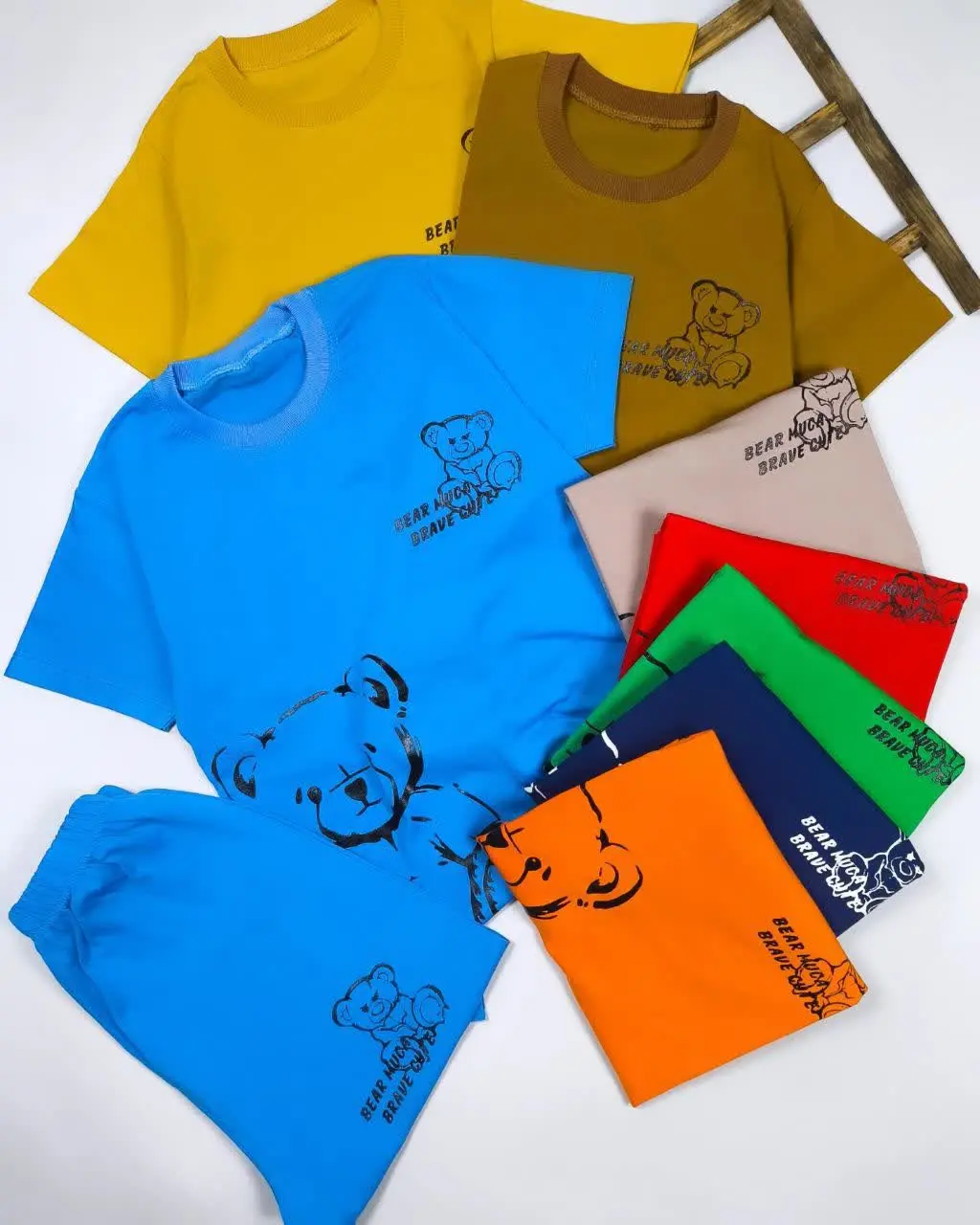 🔮تیشرت شلوارک پسرانه طرح خرس🔮
