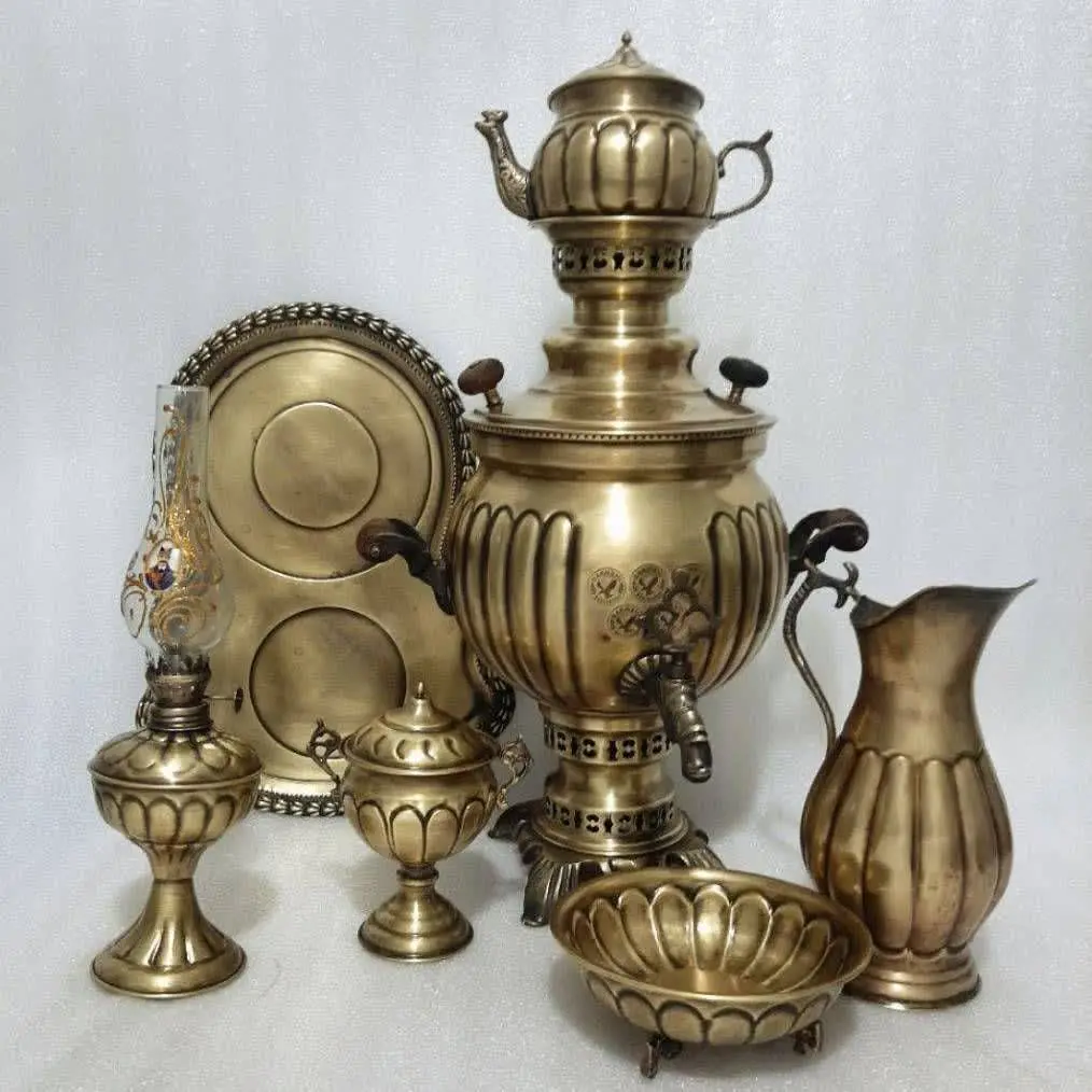 سماور. قوری. قندان. پارچ. ک...