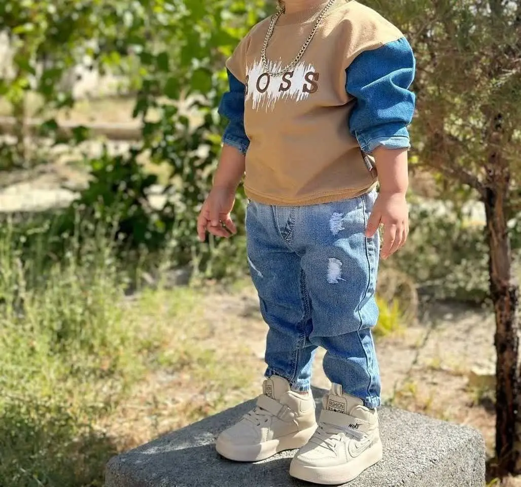 👚نام: بلوز تک ترکیبی پسرانه...