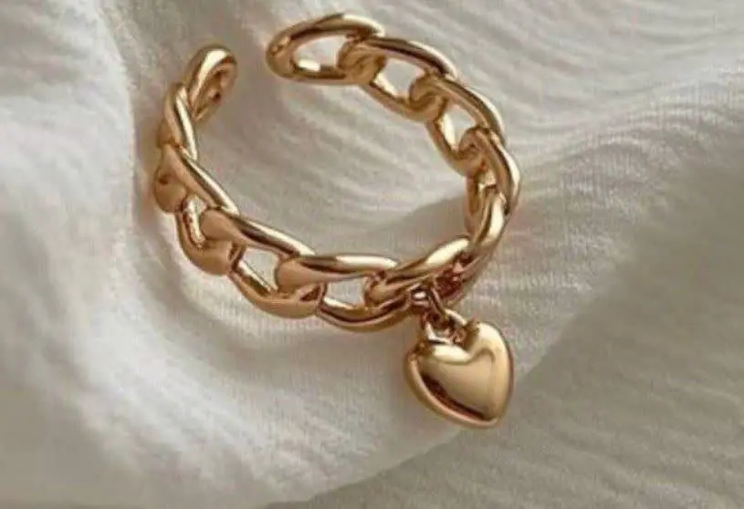 انگشتر با آویز قلب، برند ژو...