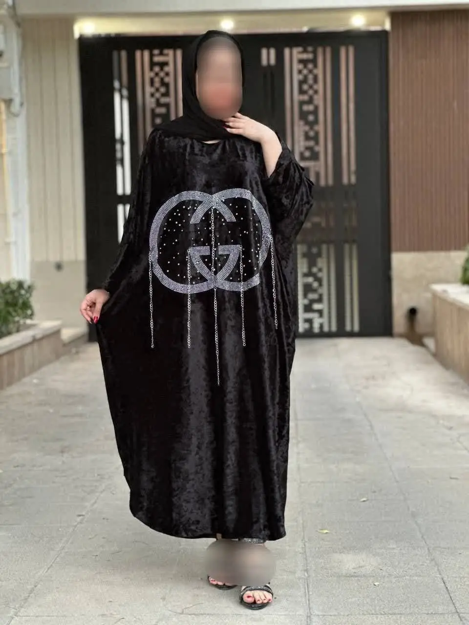 🖋نام: مانتو عبایی گوچی زنجیره‌ای
