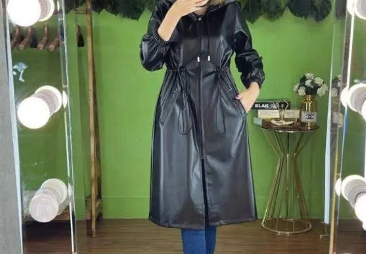 👚 نام: مانتو چرم بلند