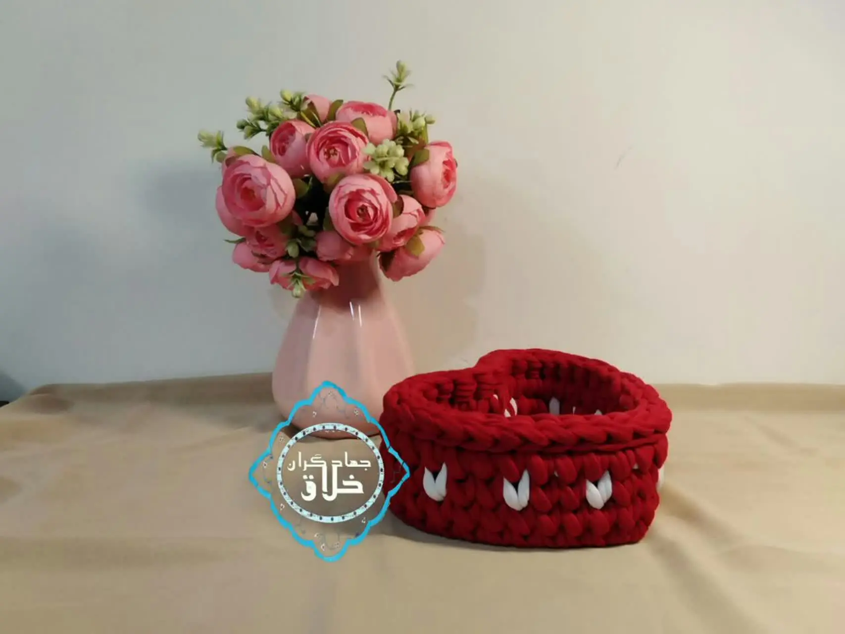 سبد قلب با کفی چوبی ❤️❤️
