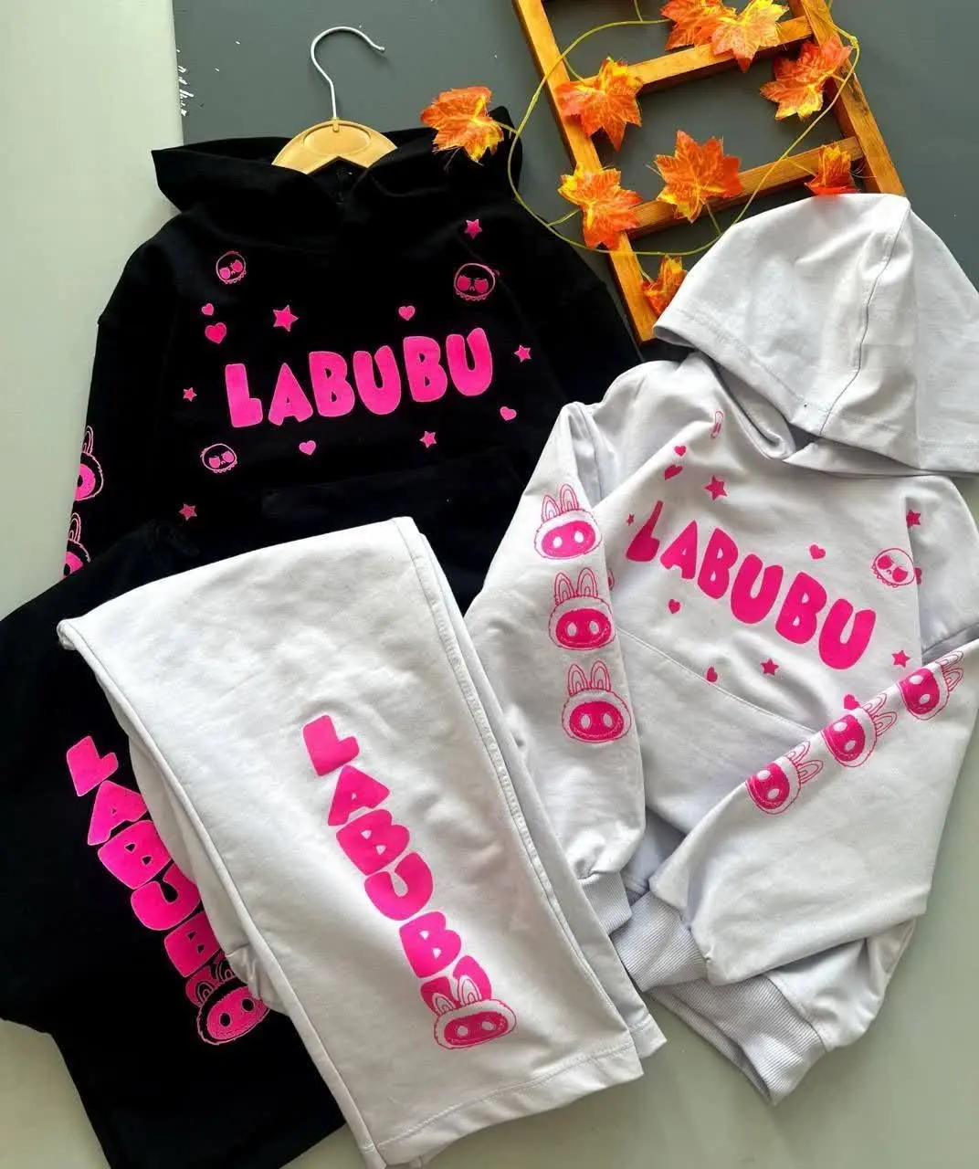 هودی شلوار ترند لبوبو😍😍😍