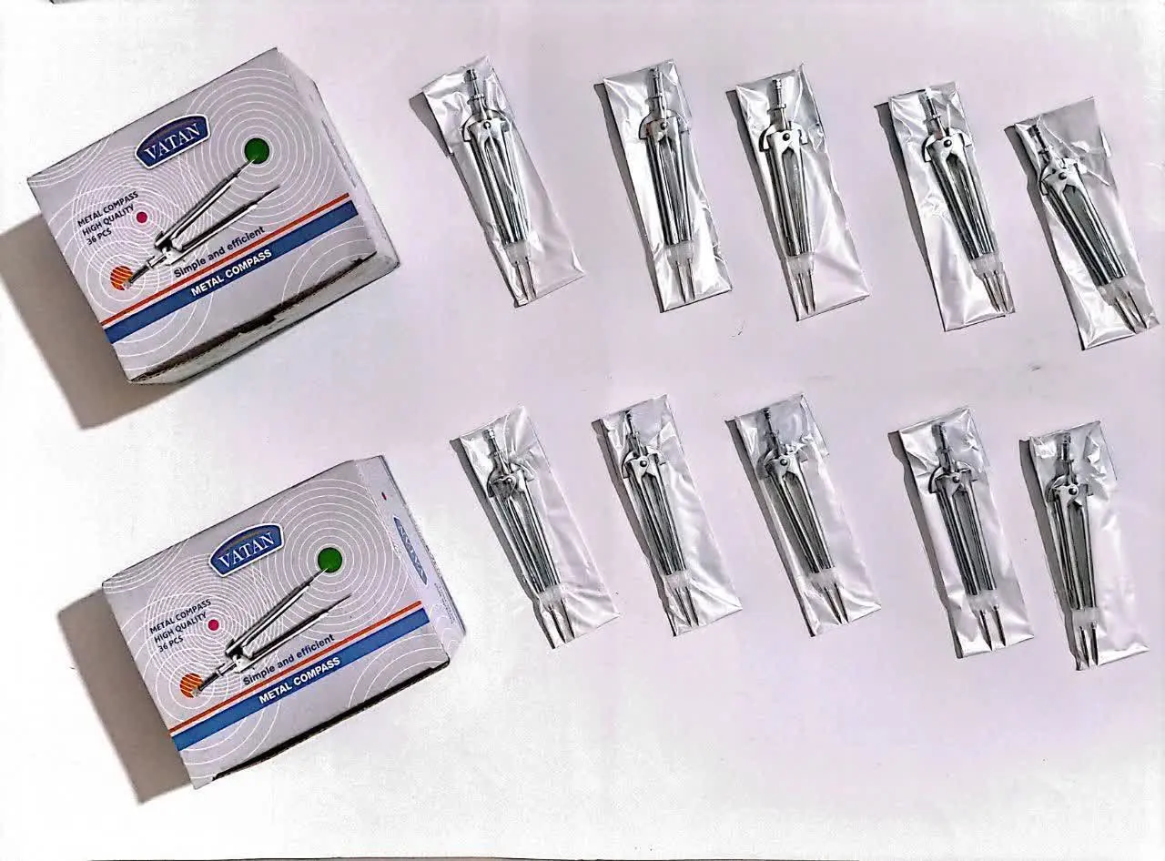 پرگار فلزی تک سلفون وطن 
