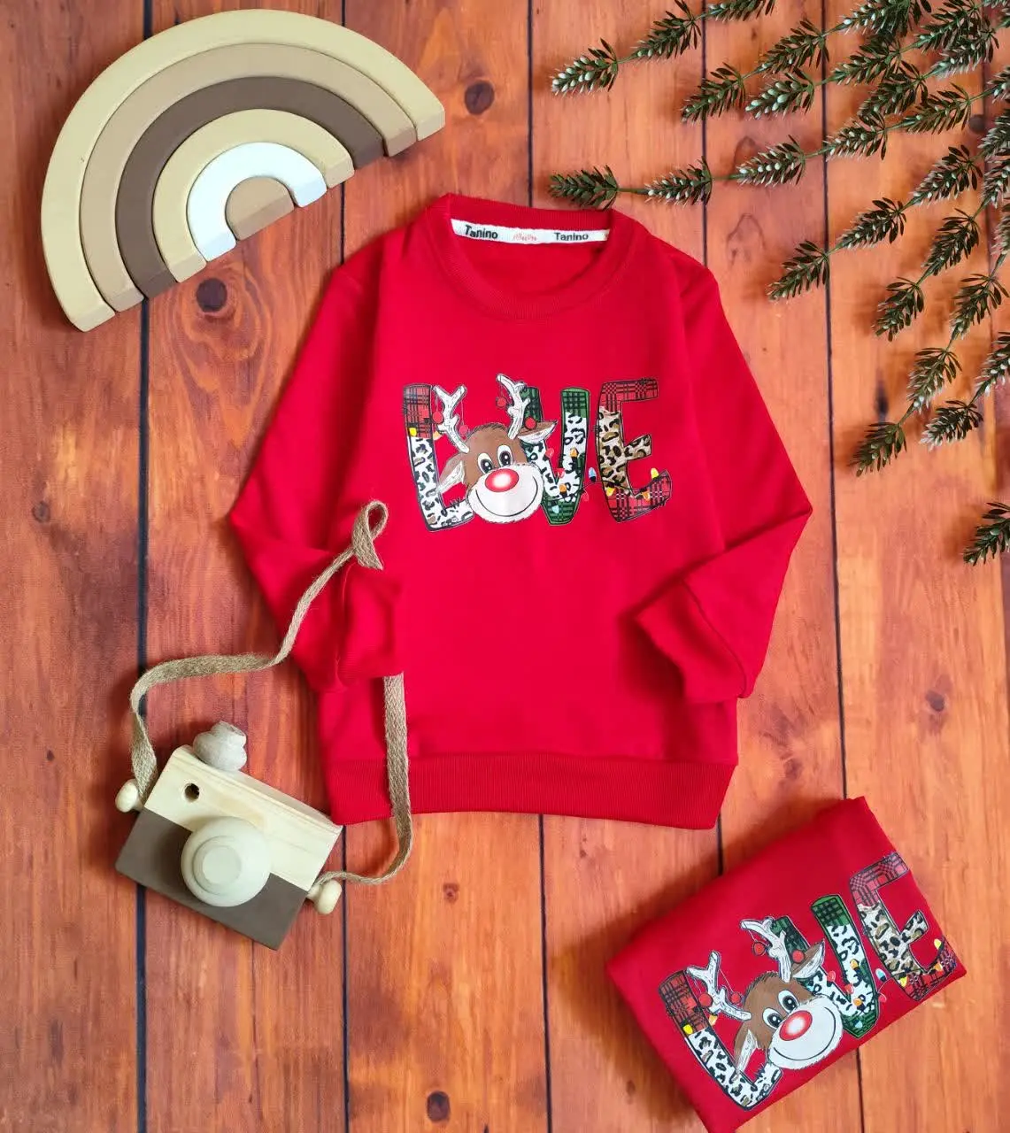 😍بلوز تک یلدایی گوزن، جنس پ...