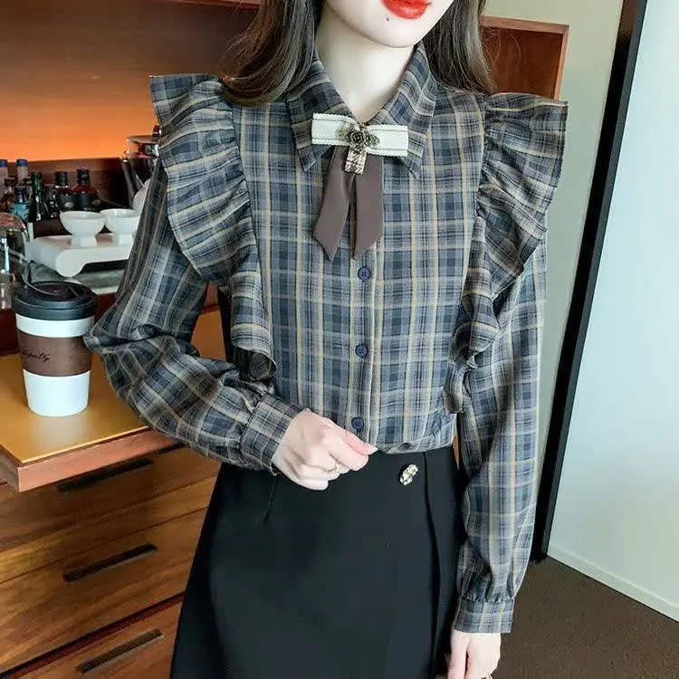 💞شومیز چهارخونه خاص و شیک💞
