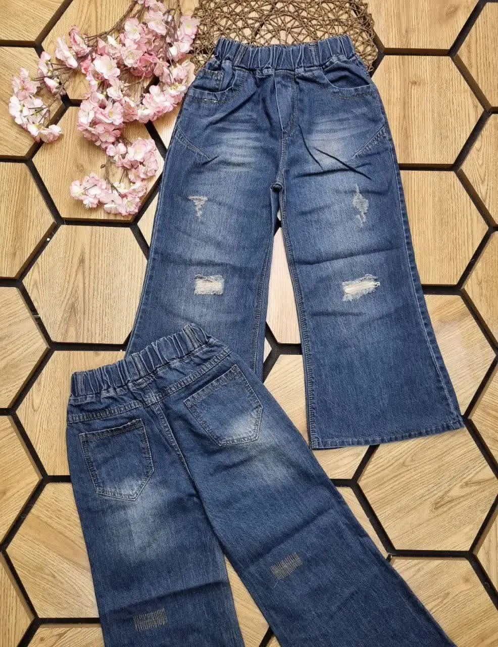 👖شلوارلی شافل دخترانه 👧