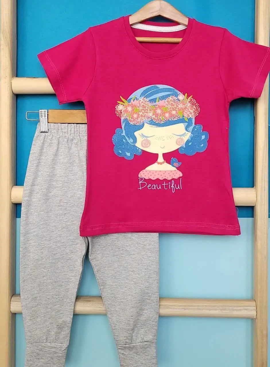 🎀 تیشرت ساپورت دخترانه سایز ۴۵
