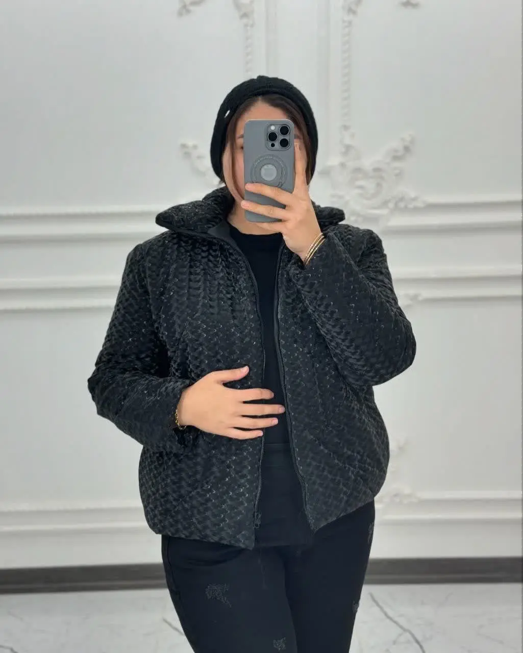 🧵🪡کاپشن پوست ماری
