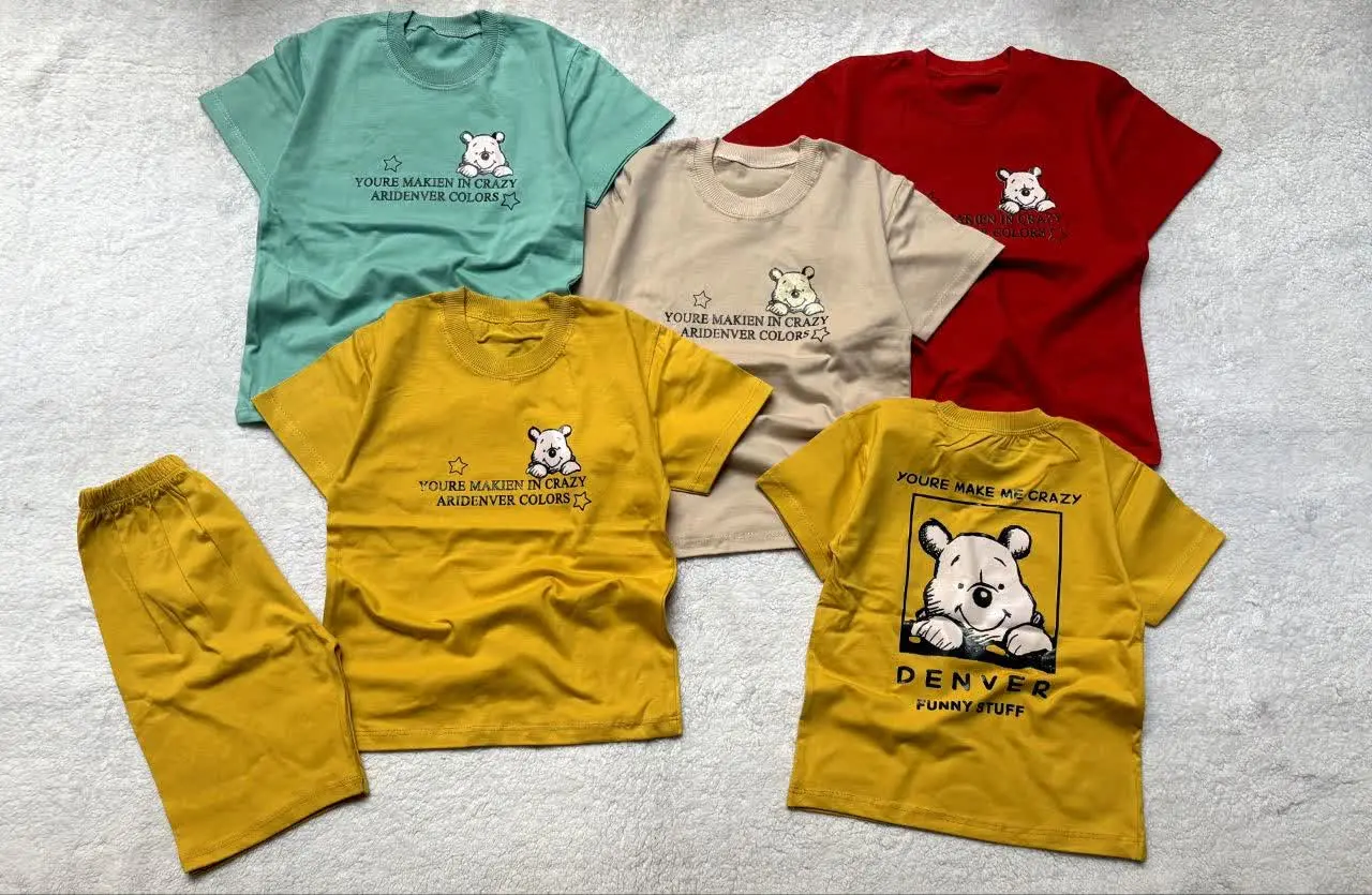 تیشرت شلوارک طرح پو
