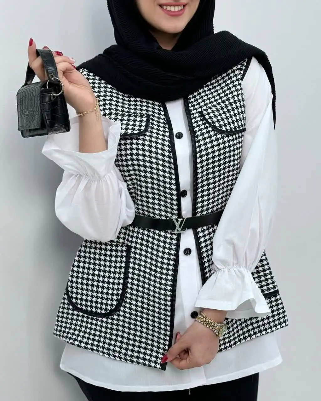 🛍نام: ست وست+شومیز+کمربند🍂
