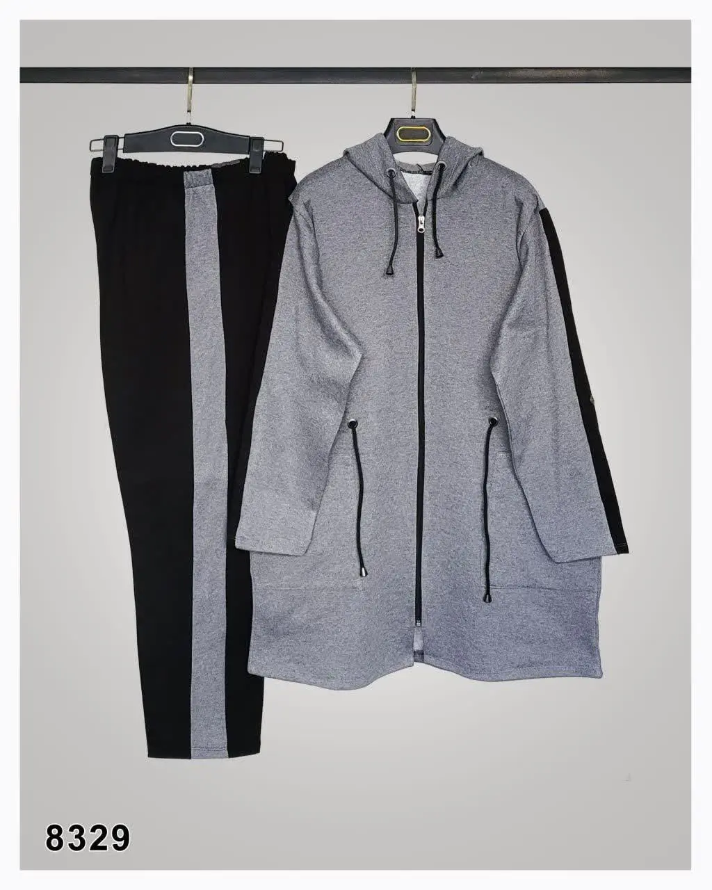 ست سویشرت و شلوار اسپرت زغالی