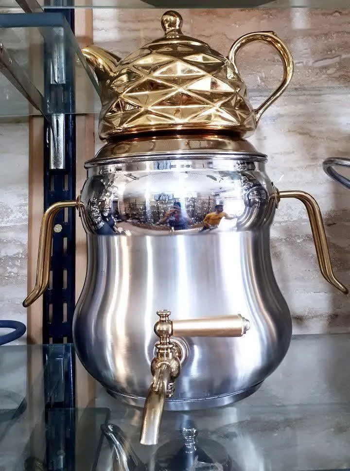 کتری قوری استیل کف چدن
