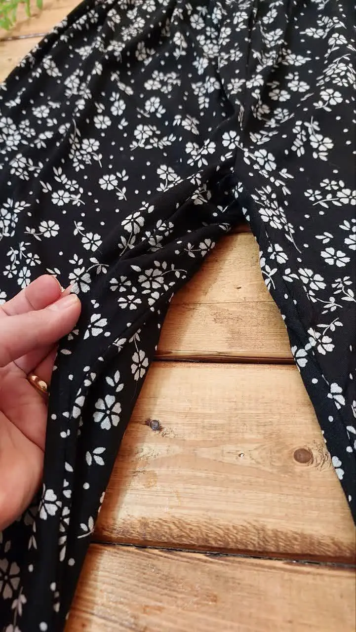 🍃 شلوار زنانه گلدار خنک
