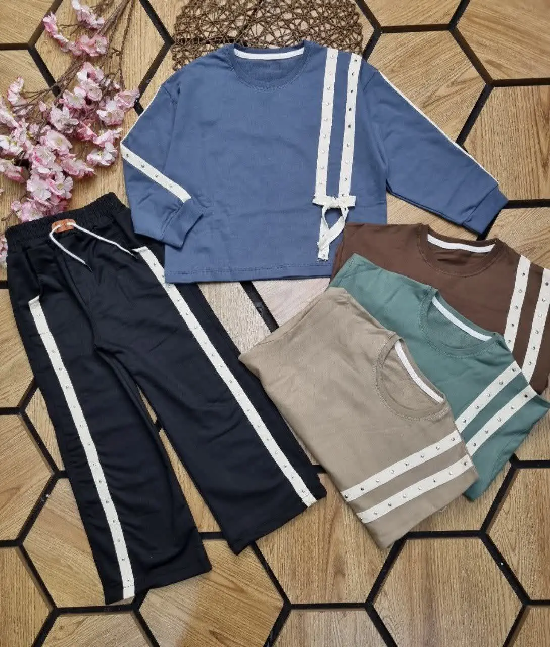 🌹بلوز لانگ باشلوار بگ دخترانه👩