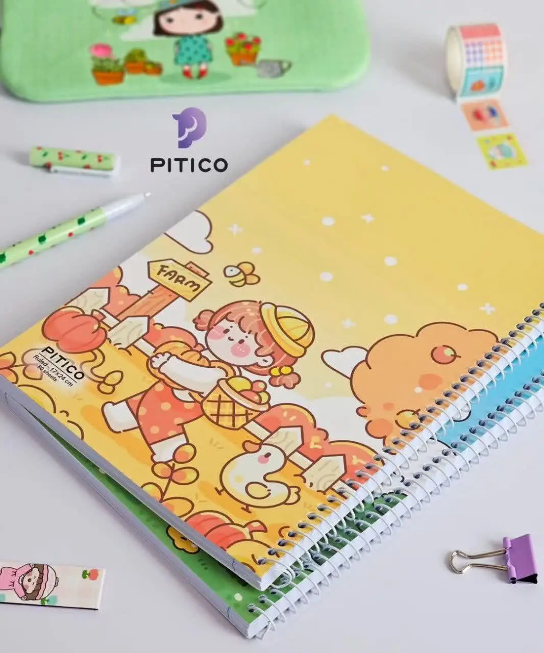 دفتر خطدار ۸۰ برگ سیمی