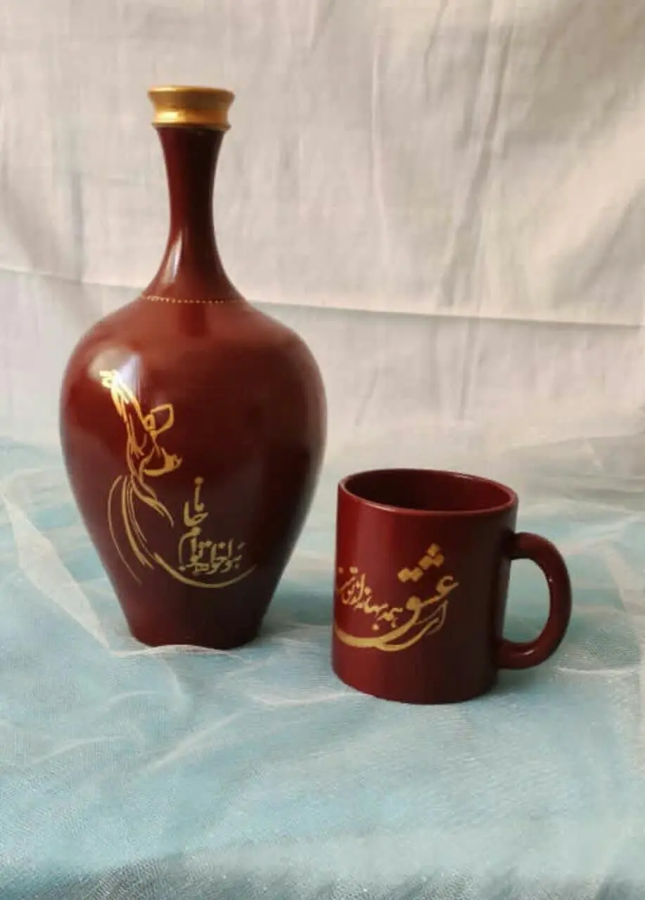 تنگ و لیوان طرح مولانا
