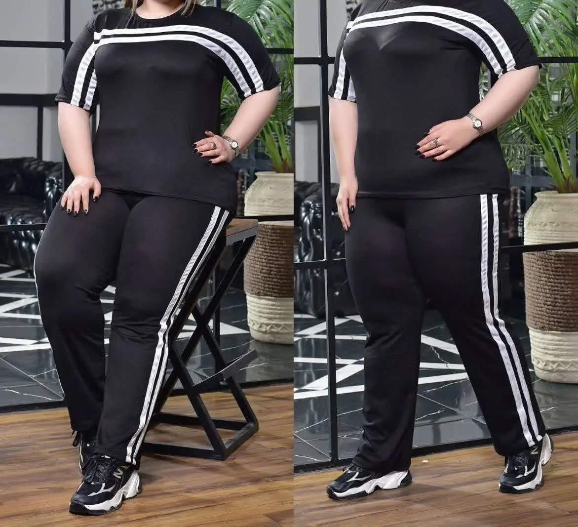 👚نام: ست ورزشی قواره دار دو خط
