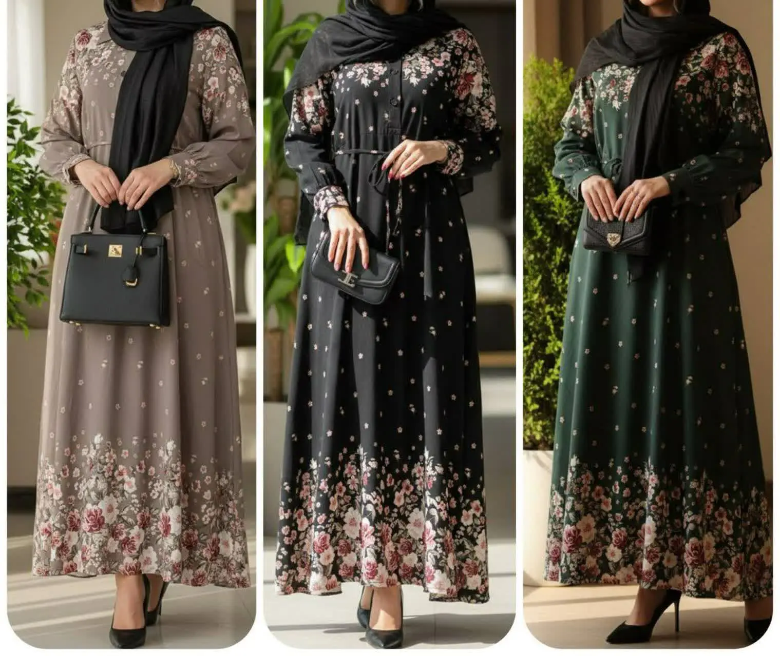 پیراهن جلو دکمه گلشن