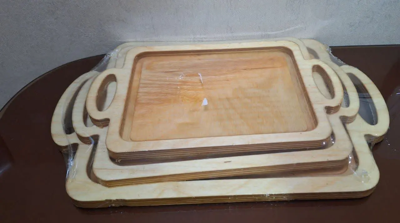 ست سینی‌های چوبی ۳عددی یلدایی
