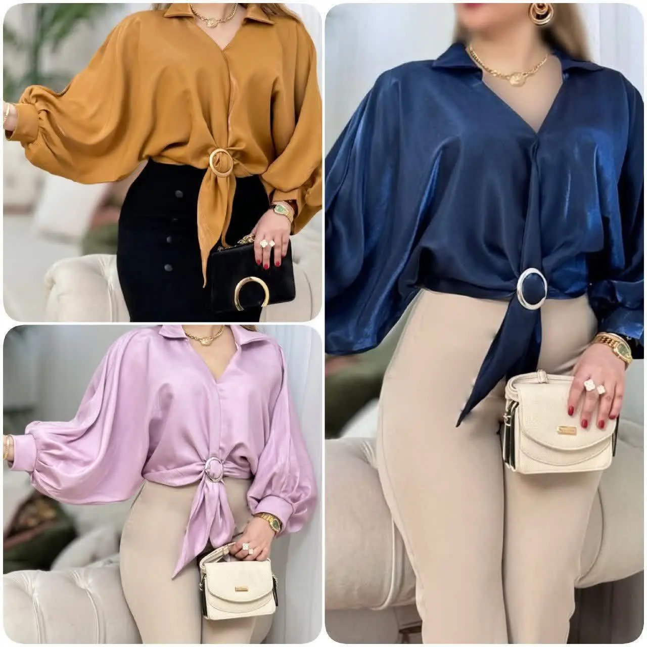 ❤️نام: شومیز مجلسی مدل سالینا
