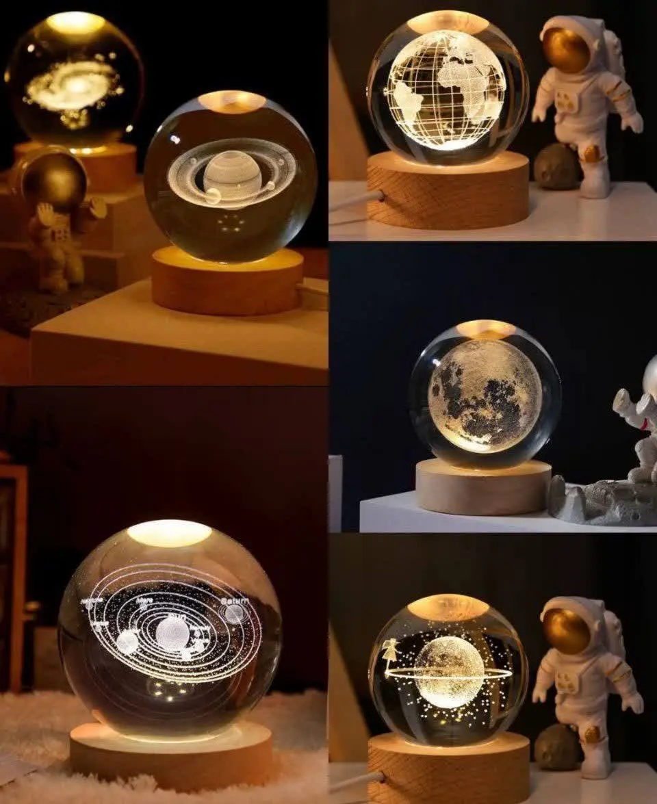 گوی چراغ دارپایه چوبی سایز ۵
