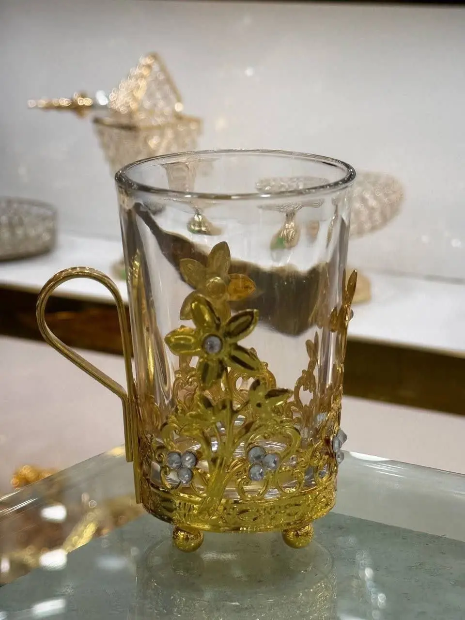 🛑 استکان انگاره نگین دار کد...