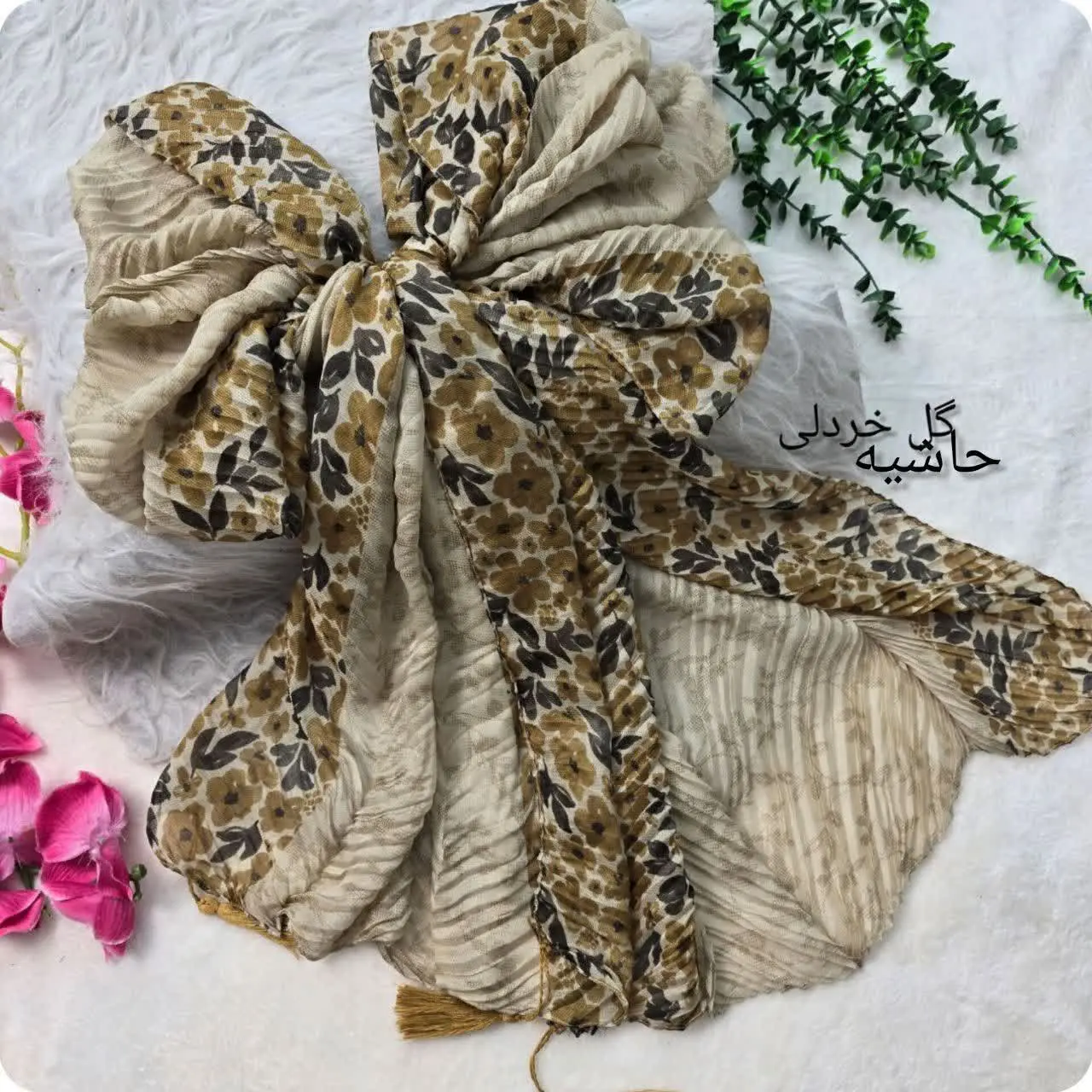 نام: شال حاشیه گل
