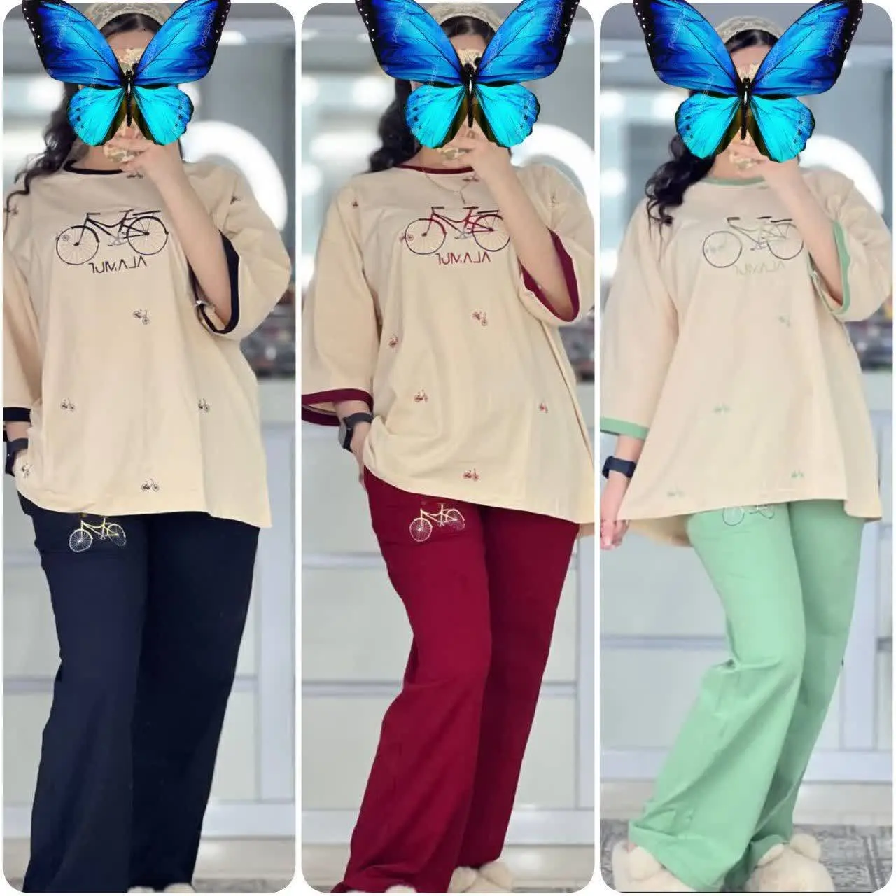 نام: ست گلدوزی bicycle
