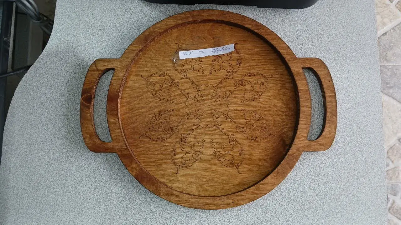 سینی گرد کف لیزری 
