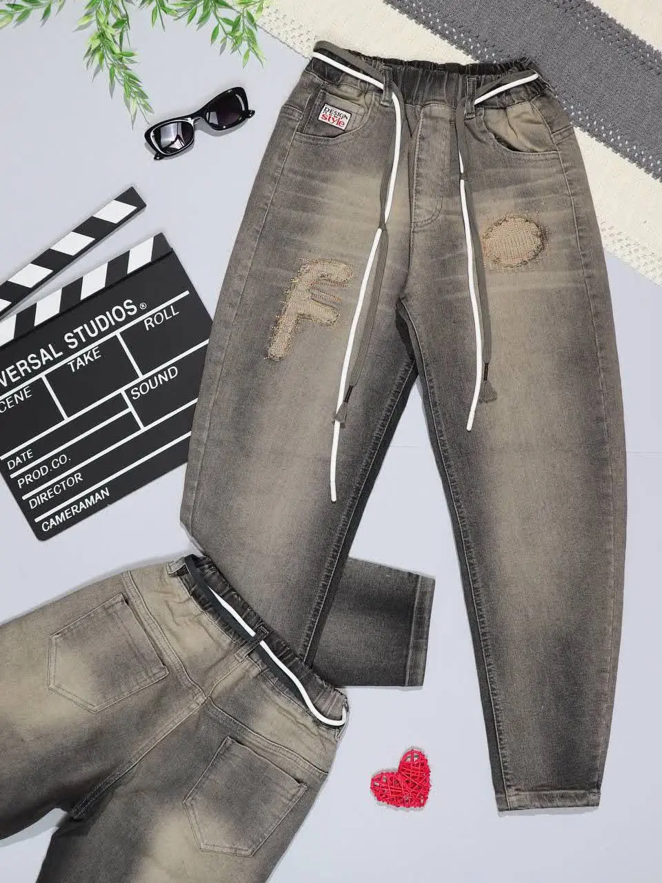 👫شلوار جین مام گلدوزی F گازوئیلی 👫
