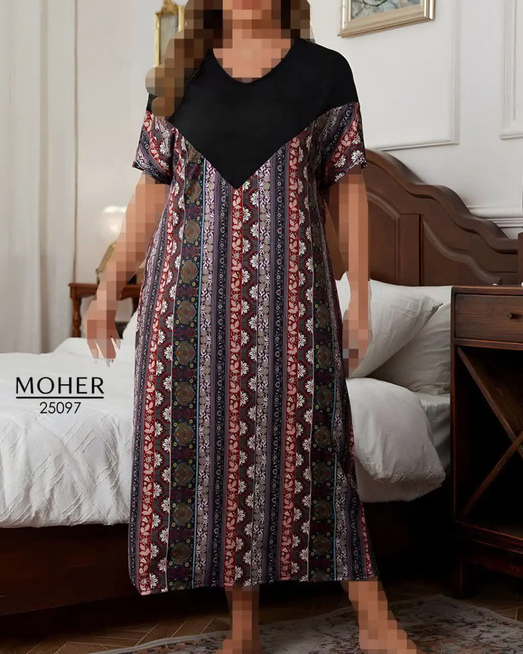 پیراهن راحتی سایز بزرگ مدل...