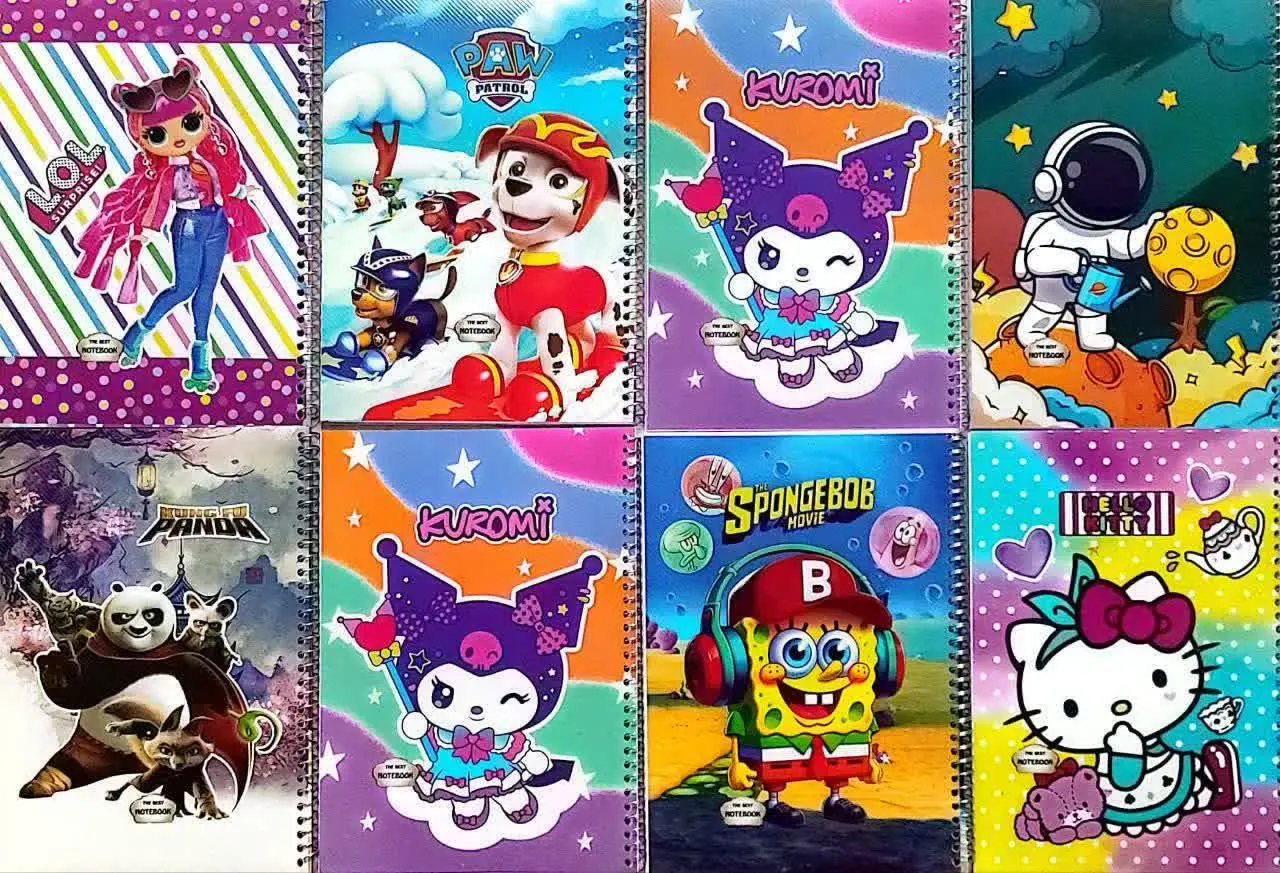 دفتر ۵۰ برگ طلقی نقاشی تک سیم با کاغذ ۷۰ گر
