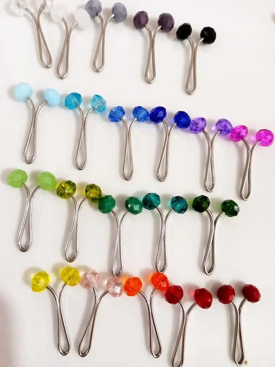 🌟گیره استیل با سری کریستال که رنگش نمی‌ره😍
