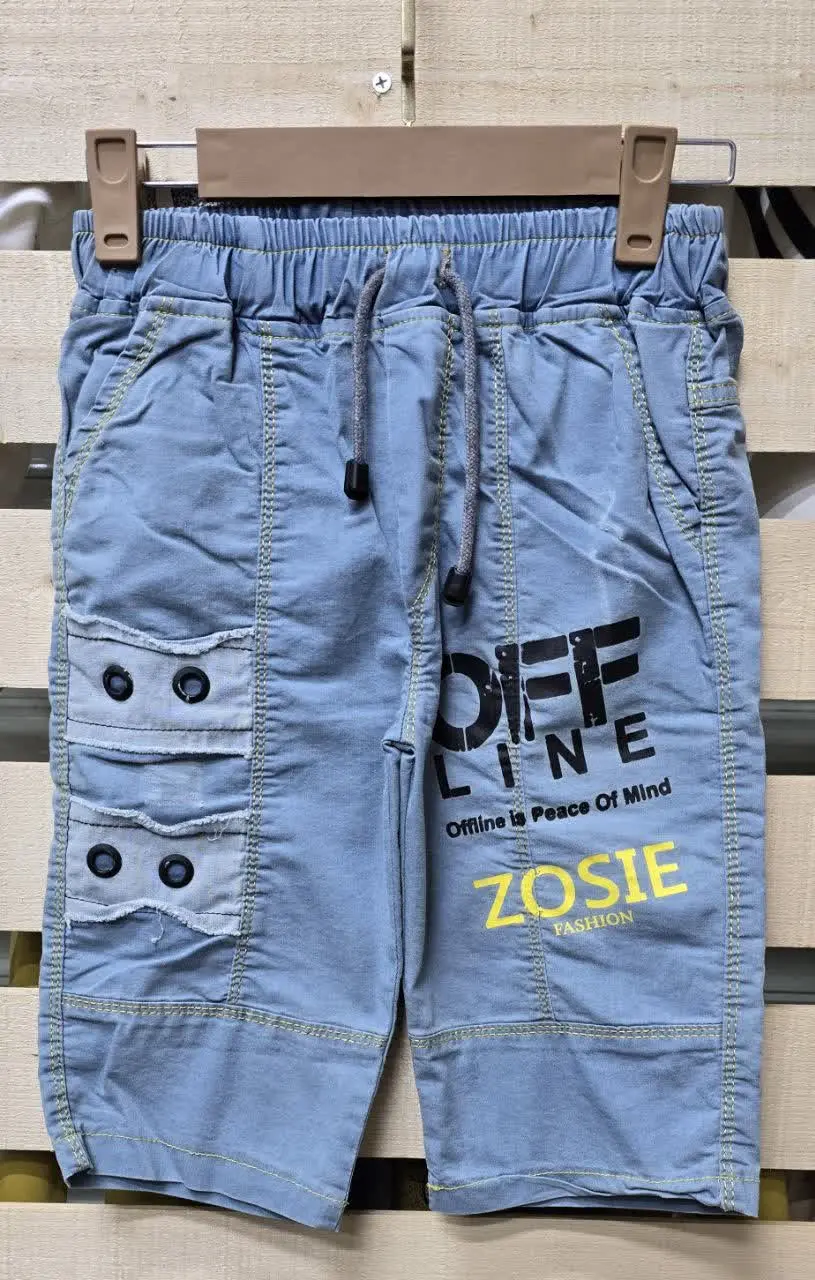 ♨️شلوارک جین آبی اسپرت سایز...