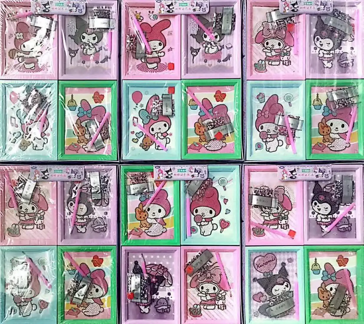 نقاشی الماسی قابدار کرومی سایز ۱۴×۱۸ 
