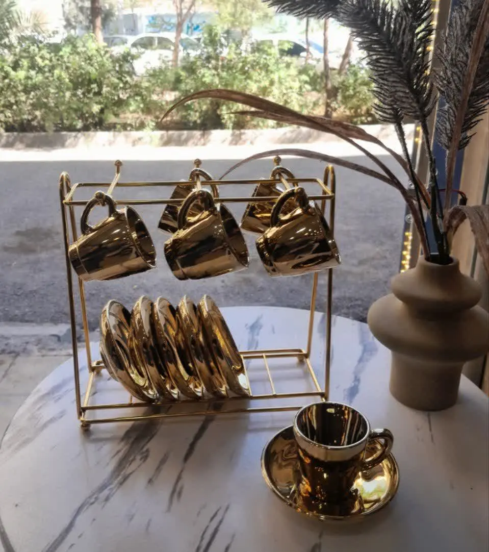 🌟قهوه خوری طلایی با استند
