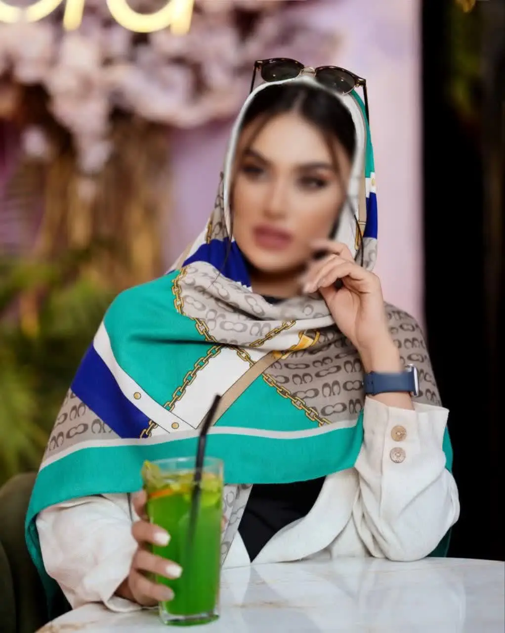 #روسری‌های زیبای نخی سیا اسکارف 
