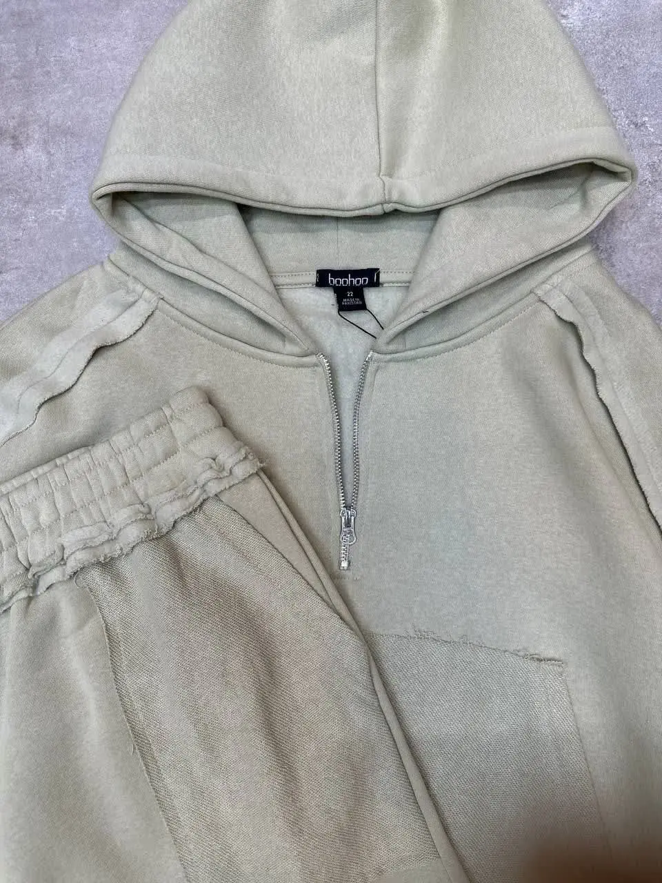 🍀ست نیم زیپ کلاه دار برند b...