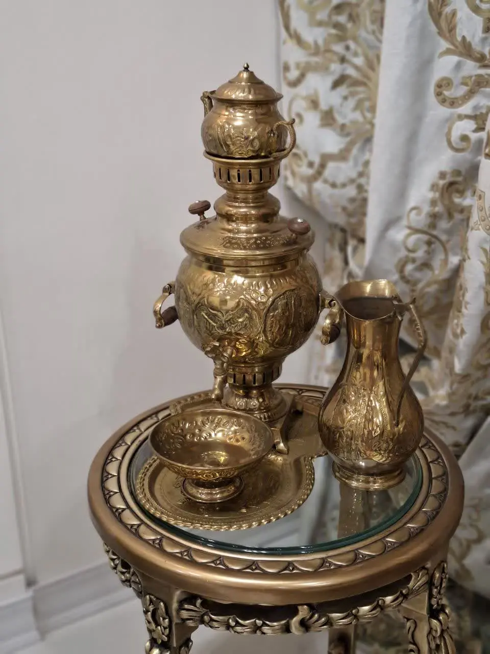 سرویس سماور وپاسماوری برنجی...