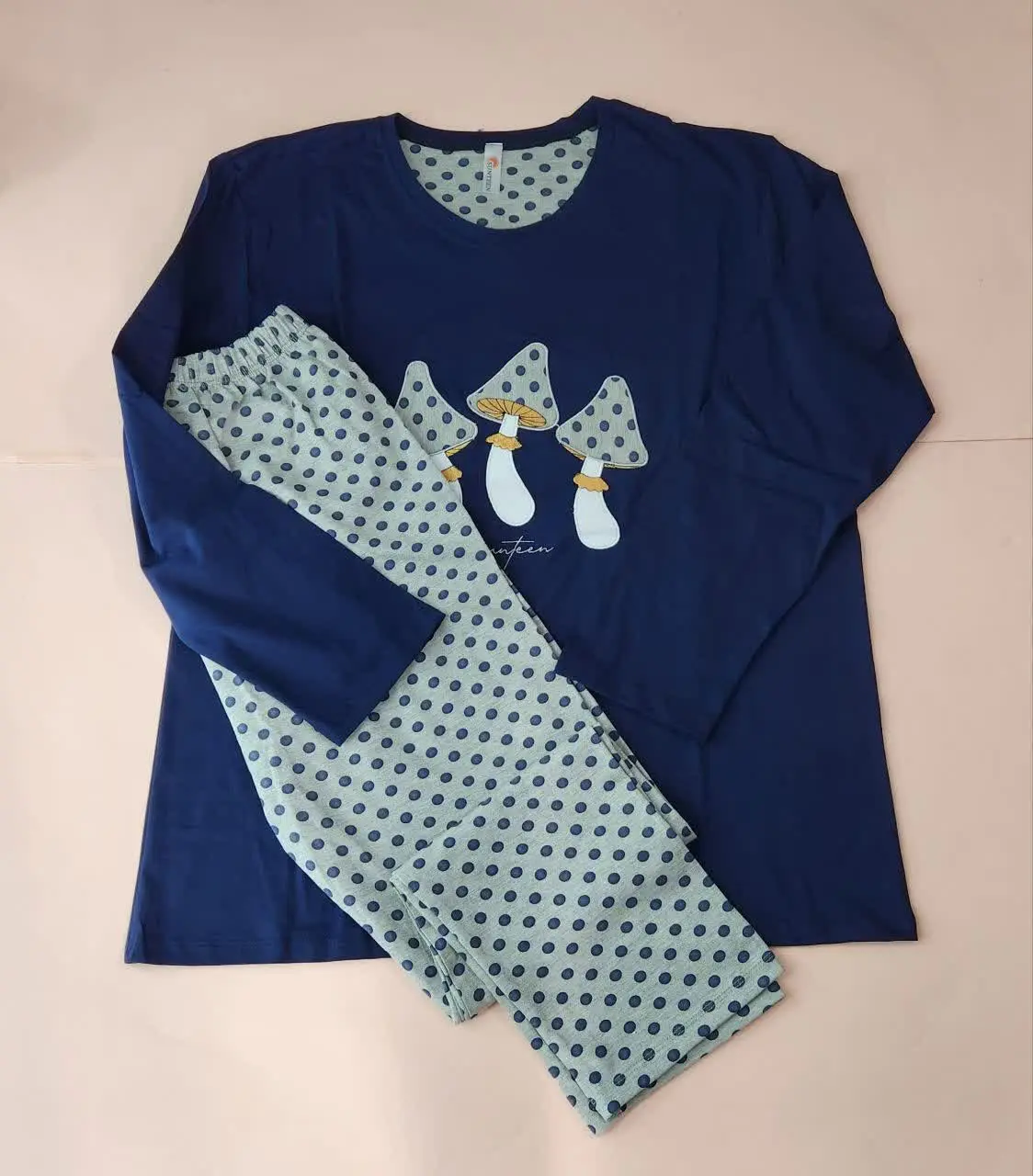 🍁ست آستین بلند وشلوار
