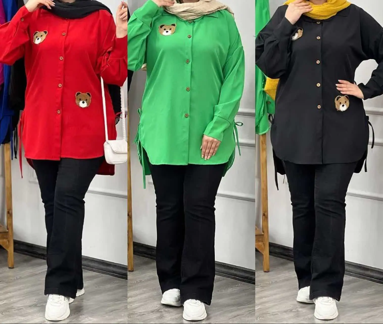 ❣نام: شومیز استیکر خرس🎁🎉عیدااانه🎁🎉
