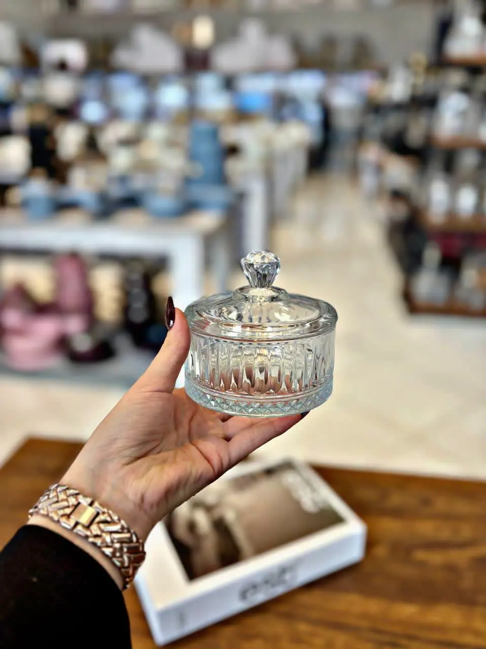 قندان بلور طرح الیسا تکی