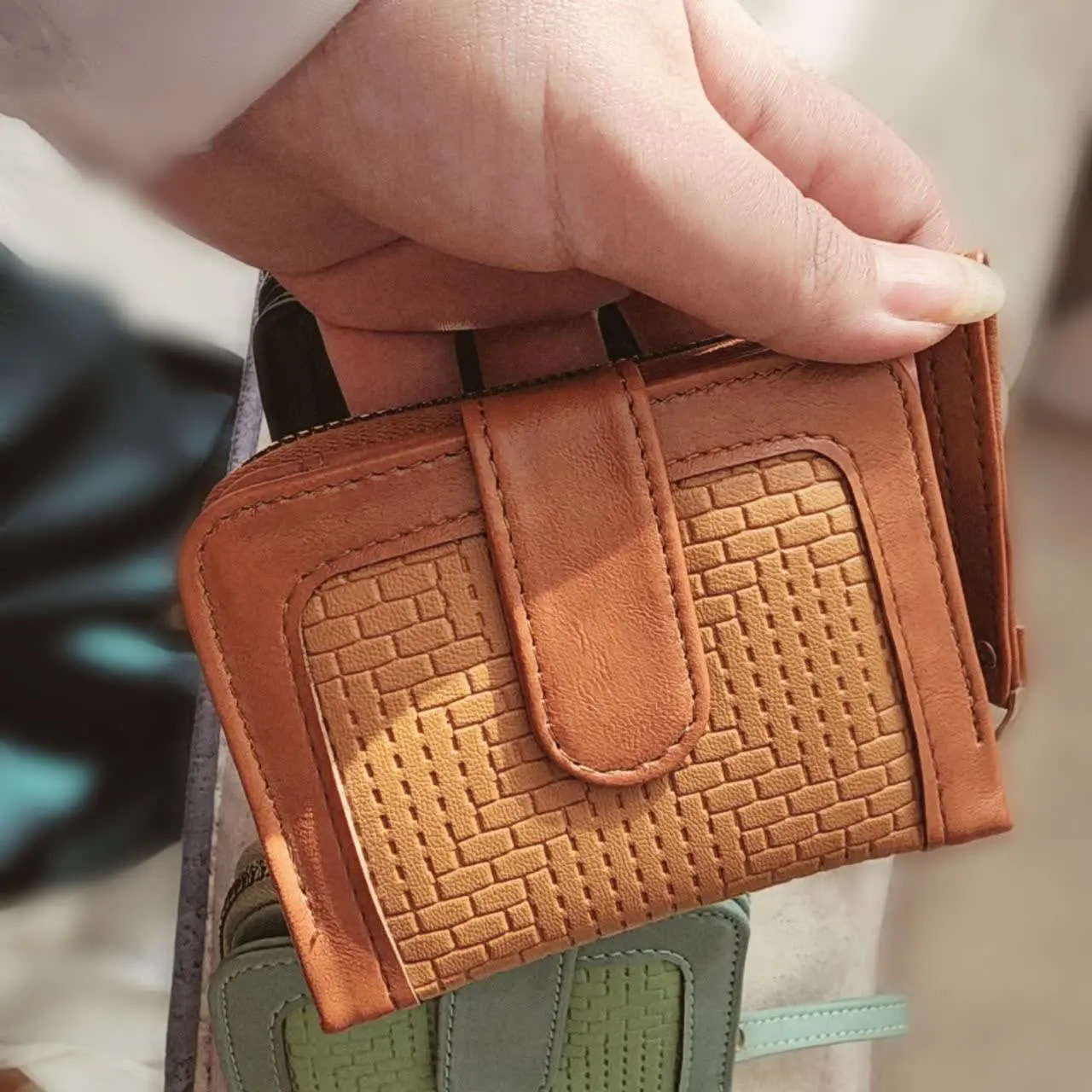 ●کیف پول و جاکارتی طرح آجر