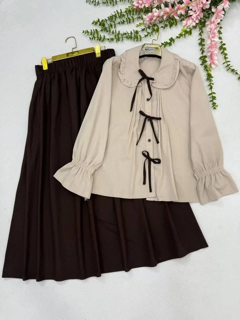 🌷نام: شومیز دامن شکلات