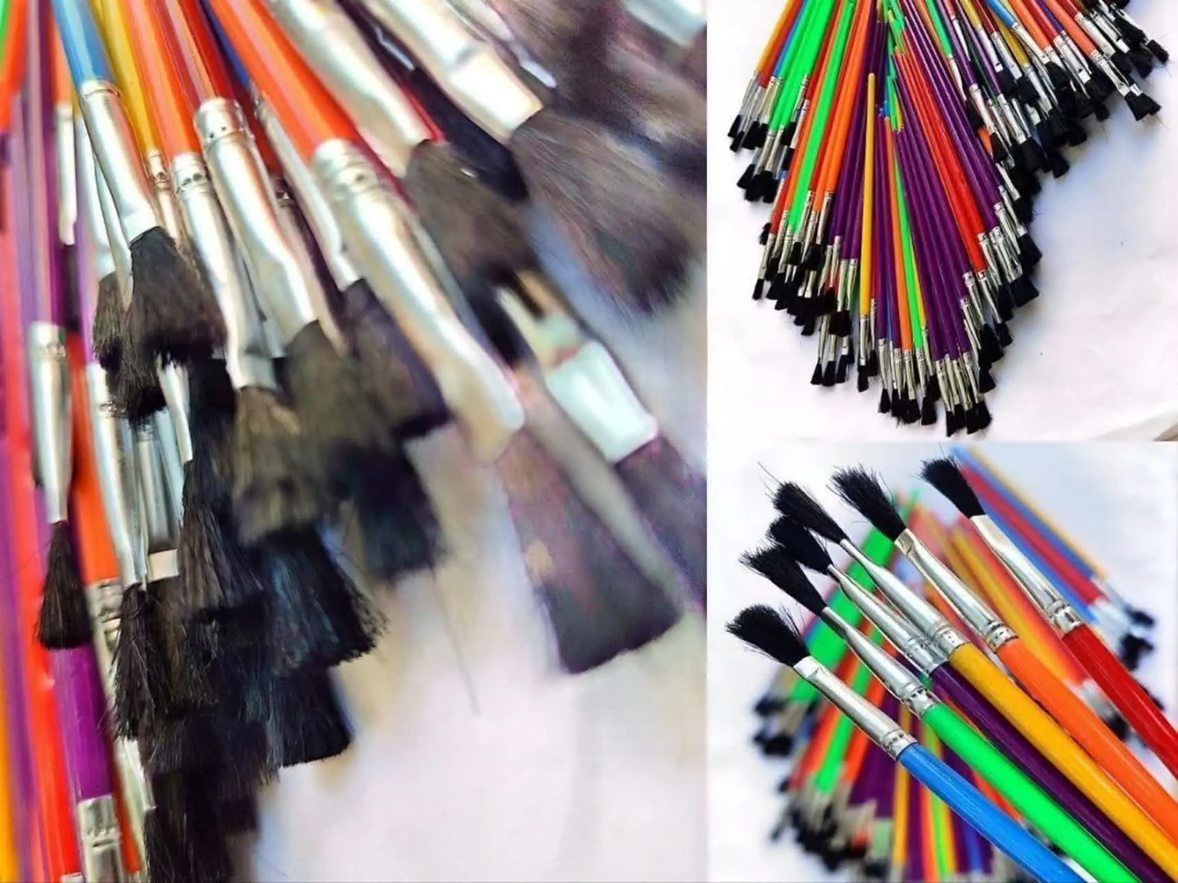 قلمو آبرنگ ۱۴۴ عددی سرفلزی در ۶ سایز 
