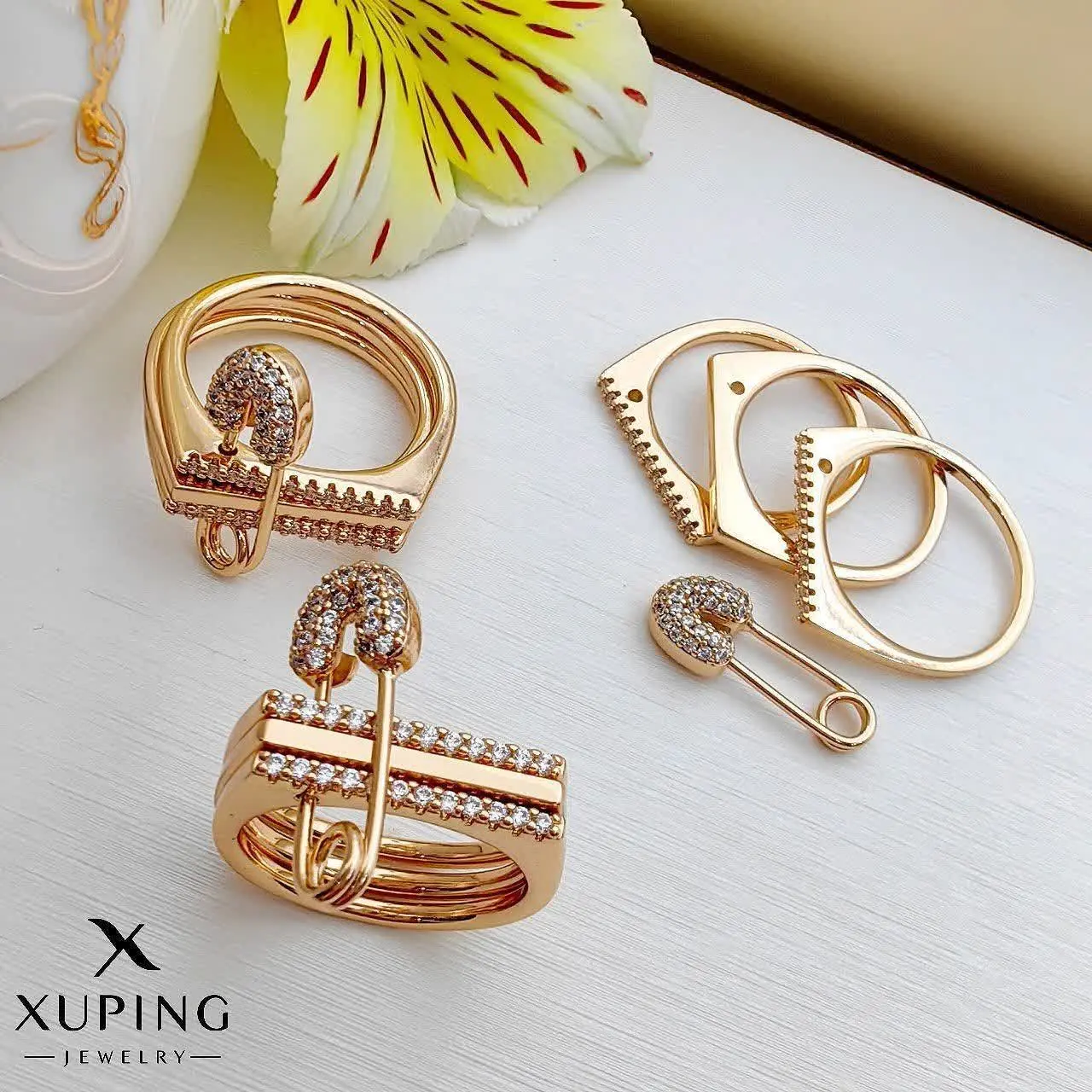 انگشتر سنجاق قفلی ژوپینگ کد...